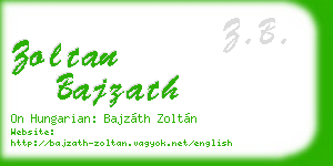 zoltan bajzath business card